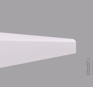 PLINTA ALBA DIN POLIURETAN - PL08 DIMENSIUNE 80X16MM