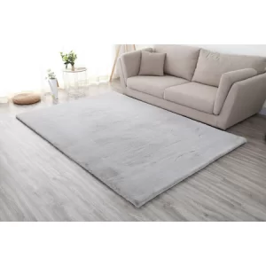 Covor soft blanita